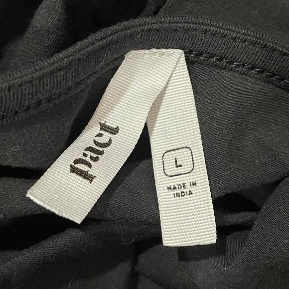 Pact Luxe Jersey Wrap Jumpsuit - Black - Large - Picture 10 of 14